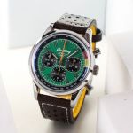 Breitling 42MM in Diameter Stainless Steel Sapphire Glass Green with Black Watch